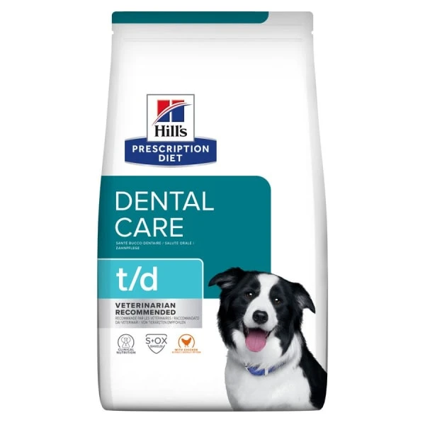 Hill's Prescription Diet T/d Dental Care Adult/Senior Dry Dog Food - Chicken 3 Hill's Prescription Diet T/d Dental Care Adult/Senior Dry Dog Food - Chicken