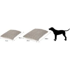 Danish Design Bobble Deep Dog Duvet Bed In Pewter