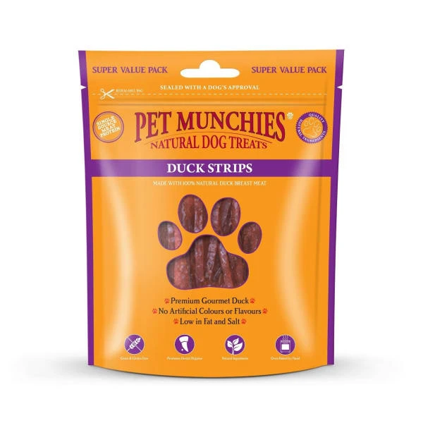 Pet Munchies Dog Treats - Duck Strips 3 Pet Munchies Dog Treats - Duck Strips