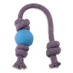 Beco Pets Ball On Rope Dog Toy In Blue -KONG || Danish Design || Tropiclean Shop I9429282