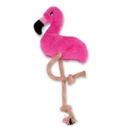Beco Pets Dual Material Dog Toy Flamingo -KONG || Danish Design || Tropiclean Shop I9429293