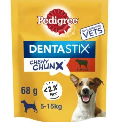 Pedigree Dentastix Chewy Chunx Mini Adult Dog Treats - Beef -KONG || Danish Design || Tropiclean Shop I9491321