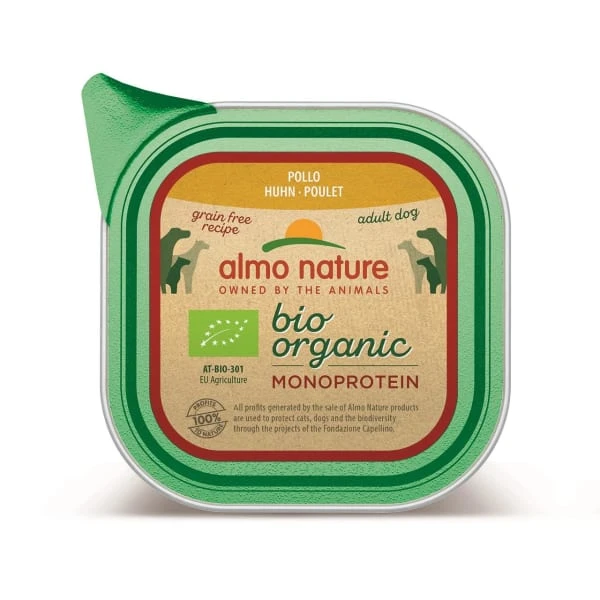 Almo Nature Biorganic Monoprotein Grain-free Wet Dog Food Chicken 3 Almo Nature Biorganic Monoprotein Grain-free Wet Dog Food Chicken