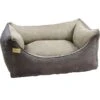 Earthbound Rectangular Removable Faux Suede Bed Two Tone Grey -KONG || Danish Design || Tropiclean Shop I9520939