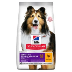 Hill's Science Plan Adult Medium Sensitive Stomach & Skin Chicken Dog Food -KONG || Danish Design || Tropiclean Shop I9521493