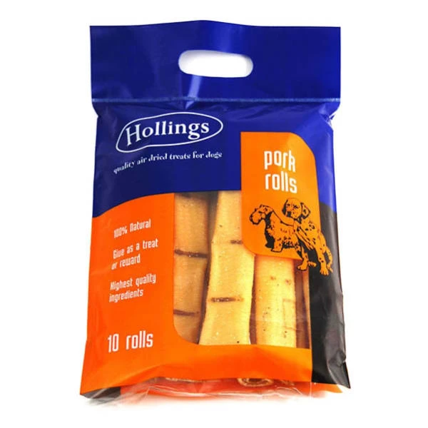 Hollings Pork Rolls Large Dog Treat 3 Hollings Pork Rolls Large Dog Treat