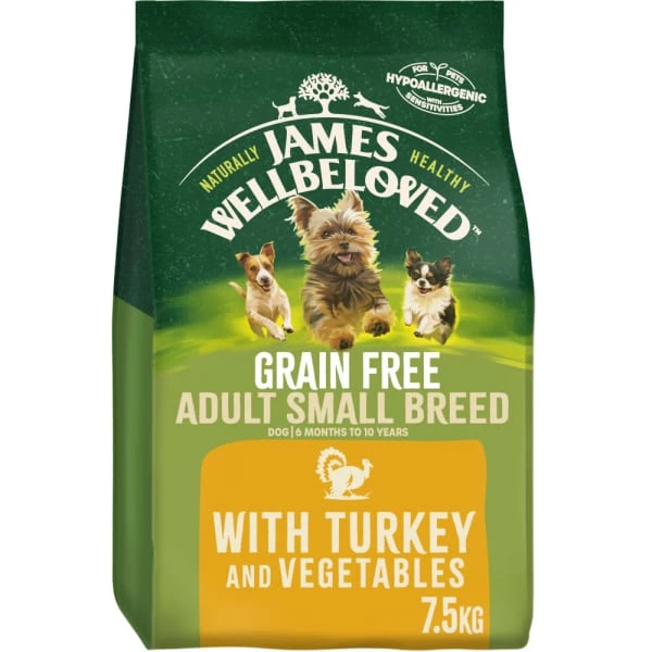 James Wellbeloved Grain-free Adult Small Breed Turkey & Veg Dry Dog Food 11 James Wellbeloved Grain-free Adult Small Breed Turkey & Veg Dry Dog Food - Image 9