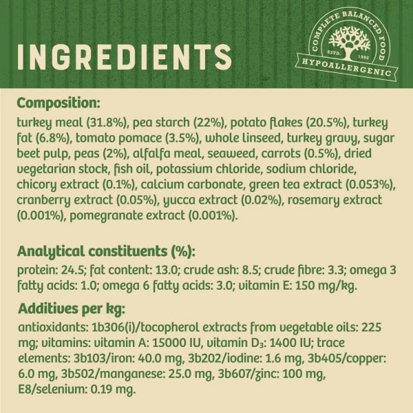 James Wellbeloved Grain-free Adult Small Breed Turkey & Veg Dry Dog Food 6 James Wellbeloved Grain-free Adult Small Breed Turkey & Veg Dry Dog Food - Image 4
