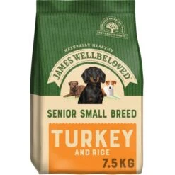 James Wellbeloved Small Breed Dog Dry Senior Turkey & Rice -KONG || Danish Design || Tropiclean Shop I9521702