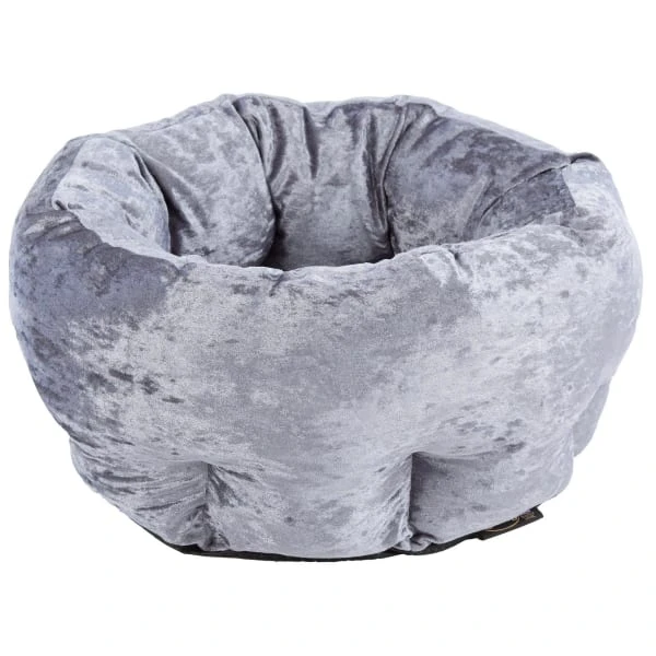 Scruffs Velvet Pet Bed Grey 5 Scruffs Velvet Pet Bed Grey - Image 3