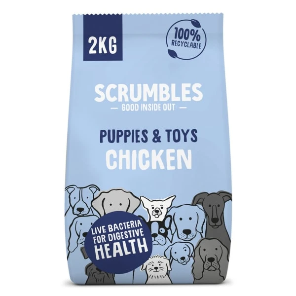 Scrumbles Gluten Free Puppies & Toy Dogs Chicken Dry Dog Food 4 Scrumbles Gluten Free Puppies & Toy Dogs Chicken Dry Dog Food - Image 2