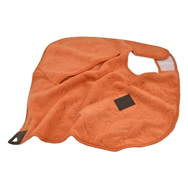 Tall Tails Orange Pet Cape Towel 4 Tall Tails Orange Pet Cape Towel - Image 2