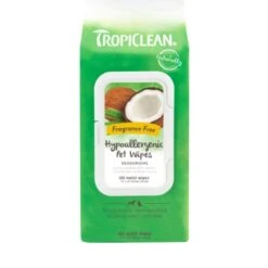 Tropiclean Hypoallergenic Deodorising Pet Wipes For Dog & Cat