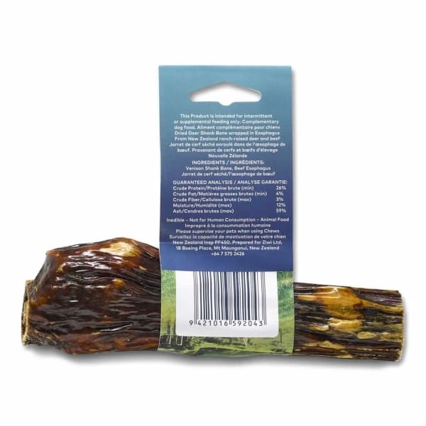 Ziwipeak Oral Healthcare Deer Shank Full Dog Treat 3 Ziwipeak Oral Healthcare Deer Shank Full Dog Treat