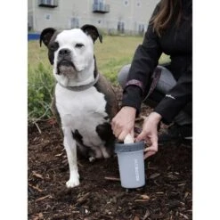 Dexas Lidded MudBuster Dog Paw Cleaner In Light Grey -KONG || Danish Design || Tropiclean Shop I9530335 05