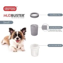 Dexas MudBuster Petite Dog Paw Cleaner In Light Grey -KONG || Danish Design || Tropiclean Shop I9530336 02