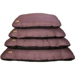 Earthbound Flat Cushion Dog Bed In Eden Mulberry