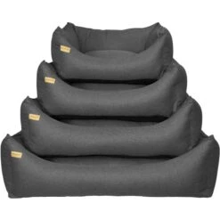 Earthbound Rectangular Removable Morland Dog Bed In Iron Grey