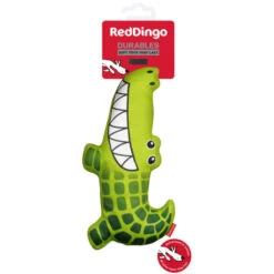 Red Dingo Durables Crocodile Dog Toy -KONG || Danish Design || Tropiclean Shop I9530929 01