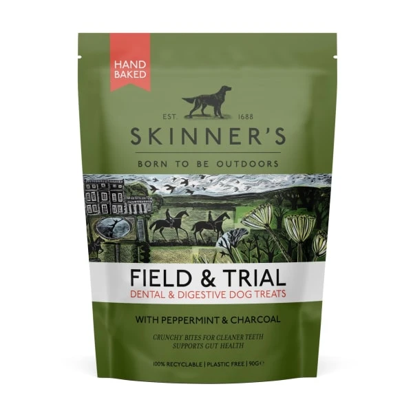 Skinners Field & Trial Dental And Digestive Dog Treats - Peppermint & Charcoal 4 Skinners Field & Trial Dental And Digestive Dog Treats - Peppermint & Charcoal - Image 2