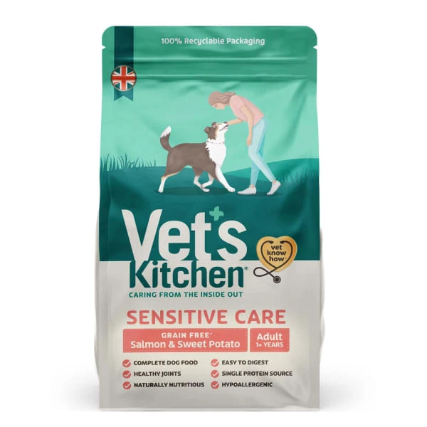 Vet's Kitchen Sensitive Care Grain Free Adult Dry Dog Food - Salmon & Sweet Potato 3 Vet's Kitchen Sensitive Care Grain Free Adult Dry Dog Food - Salmon & Sweet Potato
