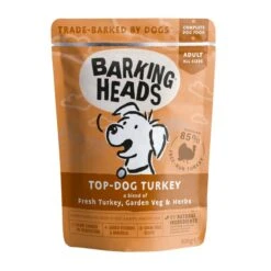 Barking Heads Top-Dog Adult Wet Dog Food In Pouches - Turkey -KONG || Danish Design || Tropiclean Shop I9584282