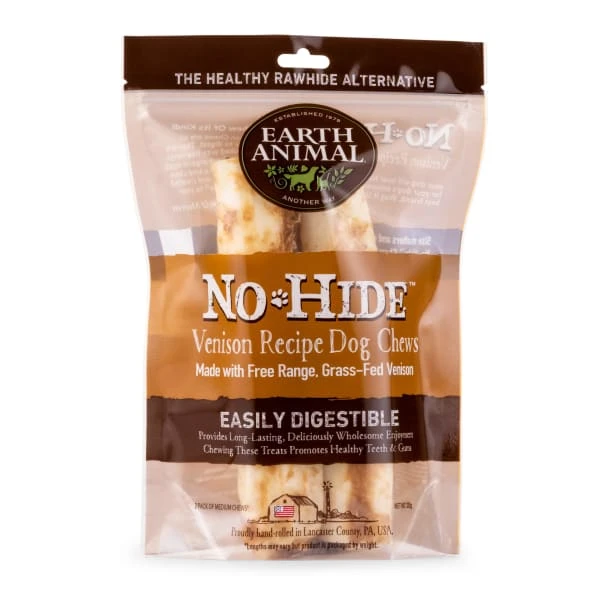 Earth Animal No-Hide Wholesome Chew Medium Dog Treats - Venison 4 Earth Animal No-Hide Wholesome Chew Medium Dog Treats - Venison - Image 2