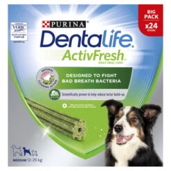 Dentalife ActivFresh Dental Chew Medium Dog Treats -KONG || Danish Design || Tropiclean Shop I9602436