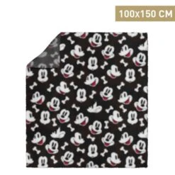 For Fan Pets Mickey Dog Blanket - Black