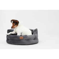 Joules Chesterfield Dog Bed - Grey