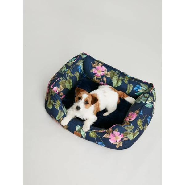Joules Floral Box Dog Bed 6 Joules Floral Box Dog Bed - Image 4