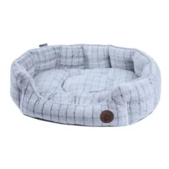 Petface White Plush Oval Large Dog Bed -KONG || Danish Design || Tropiclean Shop I9647284