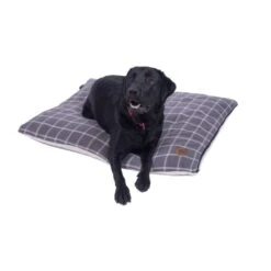 Petface Window Pane Check Pillow Dog Mattress - Grey -KONG || Danish Design || Tropiclean Shop I9647293 en 04
