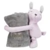 Trixie Junior Rabbit And Blanket Cuddly Set For Dogs - Grey & Lilac
