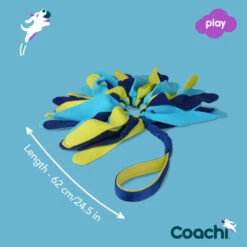 Coachi Tuggi Spider Toy For Dogs - Navy, Lime & Light Blue -KONG || Danish Design || Tropiclean Shop I9659292 en 06