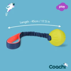 Coachi Tuggi Ball Toy For Dogs - Navy, Coral & Lime -KONG || Danish Design || Tropiclean Shop I9659295 en 06