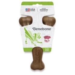 Benebone Wishbone Medium Dog Toy - Bacon -KONG || Danish Design || Tropiclean Shop I9661300