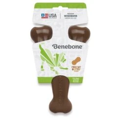 Benebone Wishbone Medium Dog Toy - Peanut -KONG || Danish Design || Tropiclean Shop I9661306