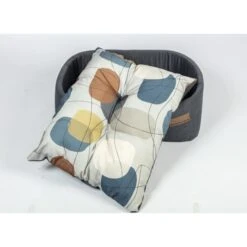 Danish Design Colour Block Steel Lux Slumber Grey Adult Dog Bed