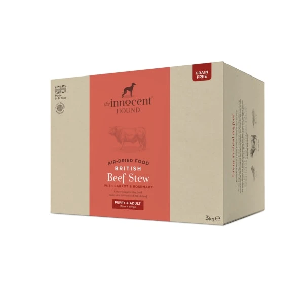The Innocent Hound Adult & Puppy Air Dried Dog Treat - British Beef Stew 3 The Innocent Hound Adult & Puppy Air Dried Dog Treat - British Beef Stew